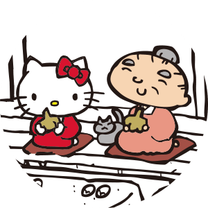 黒にんにく フデばあさん×ハローキティ