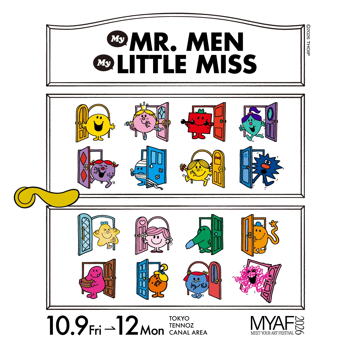 MR. MEN LITTLE MISS×NAIJEL GRAPHのコラボアート展示を実施！限定グッズも！
