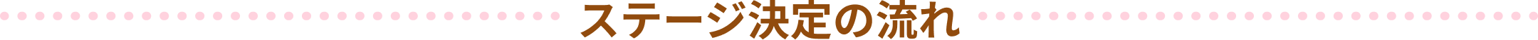 ステージ決定の流れ