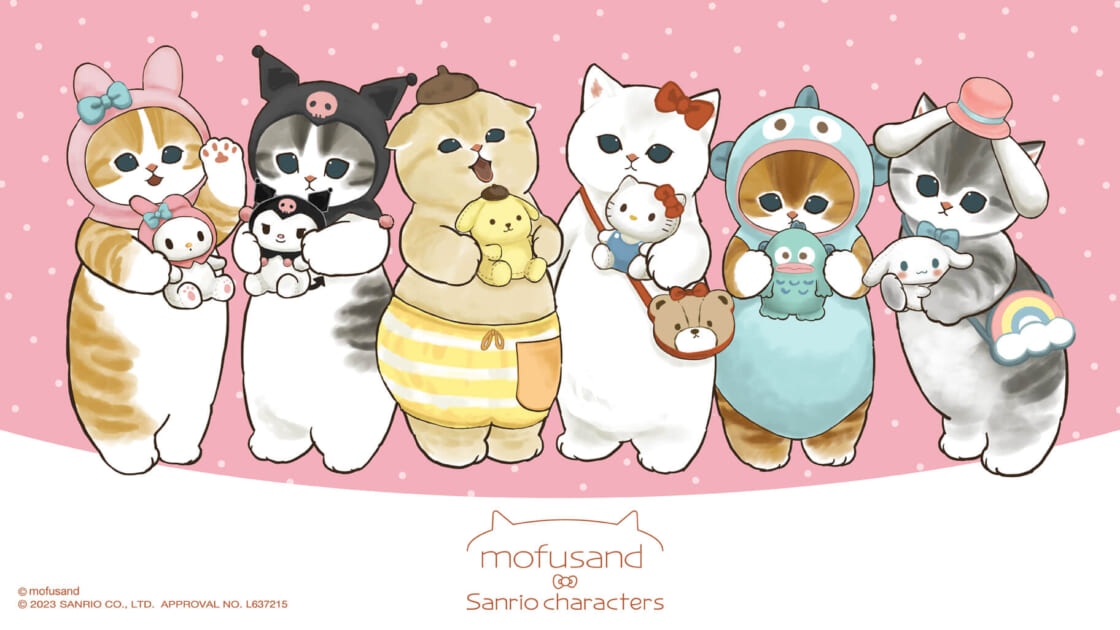 最新 サンリオ♡mofusand mofusand×サンリオコラボ xサンリオ ...