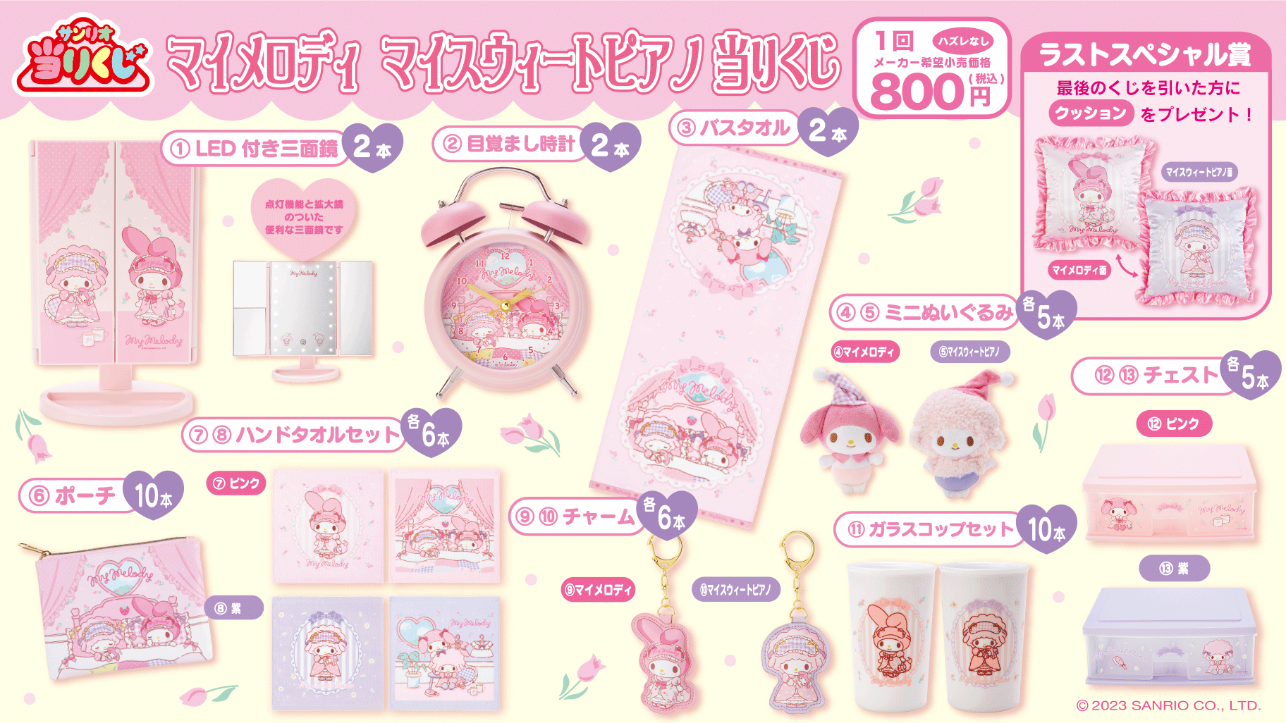 サンリオ 当りくじ マイメロディ マイスウィートピアノ テーブル Sanrio