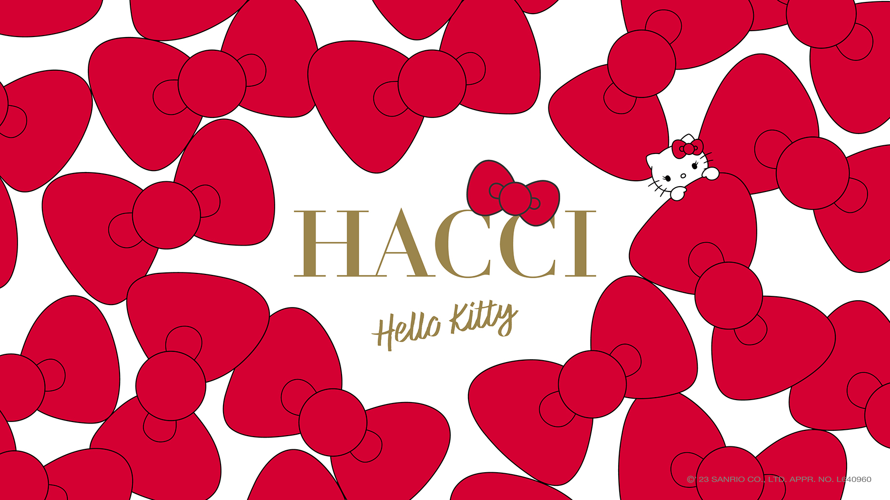 HACCI」とハローキティ50周年のコラボアイテムが登場！｜サンリオ