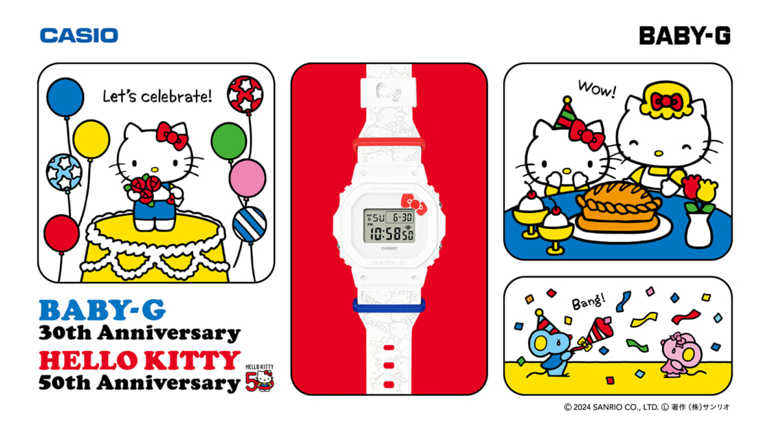 BABY-G 30th anniversary hello kitty