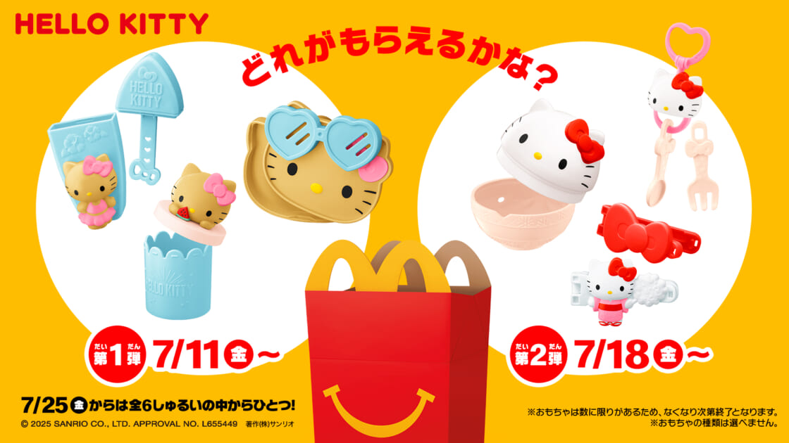 ハローキティ マクドナルド ハッピーセット マスコット キーホルダー ハッピーセット ハローキティ 50周年 マスコット キーホルダー