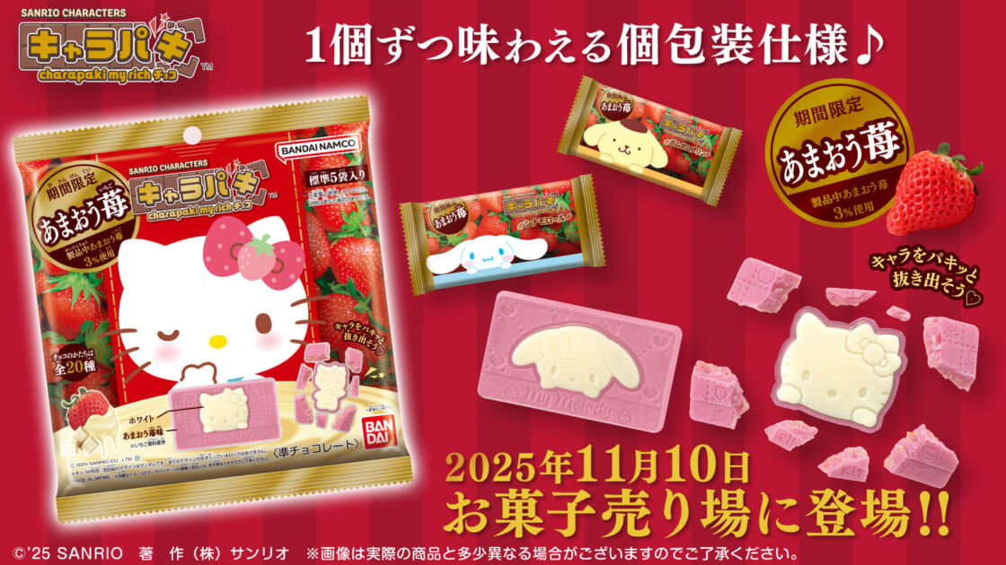 サンリオキャラクターズ キャラパキ charapaki my rich～あまおう苺