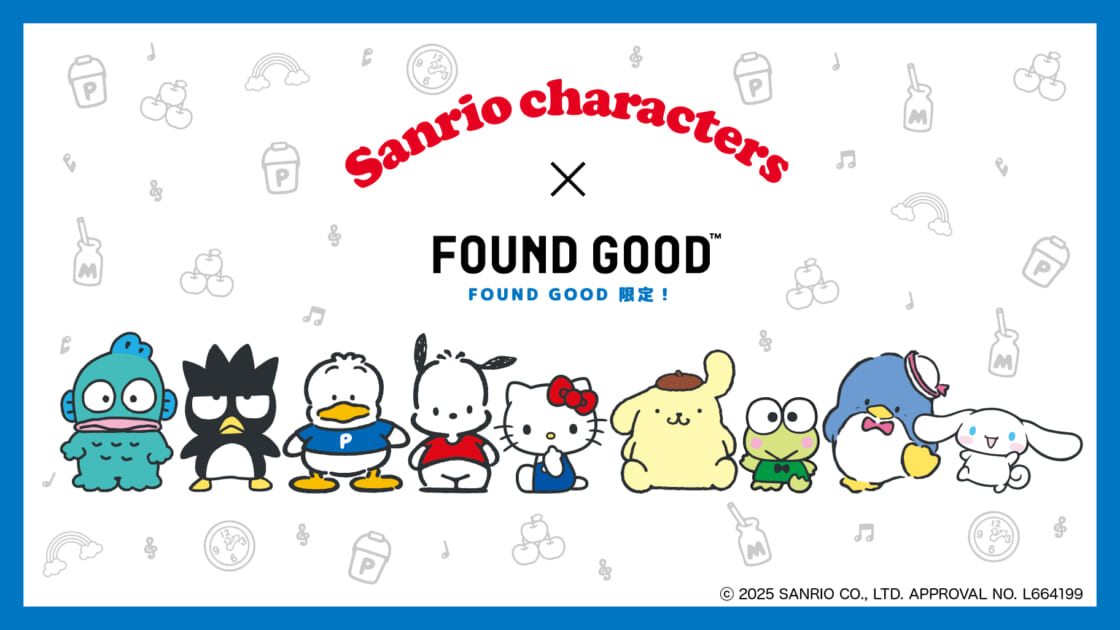 大人かわいい♡サンリオキャラクターズと「FOUND GOOD」のコラボ第2弾
