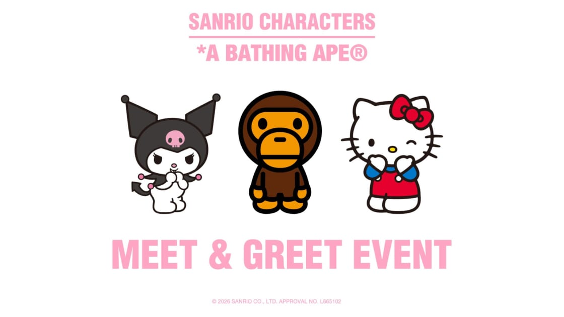 A BATHING APE サンリオコラボスニーカー ku-kt-bape-20260224-main-1-