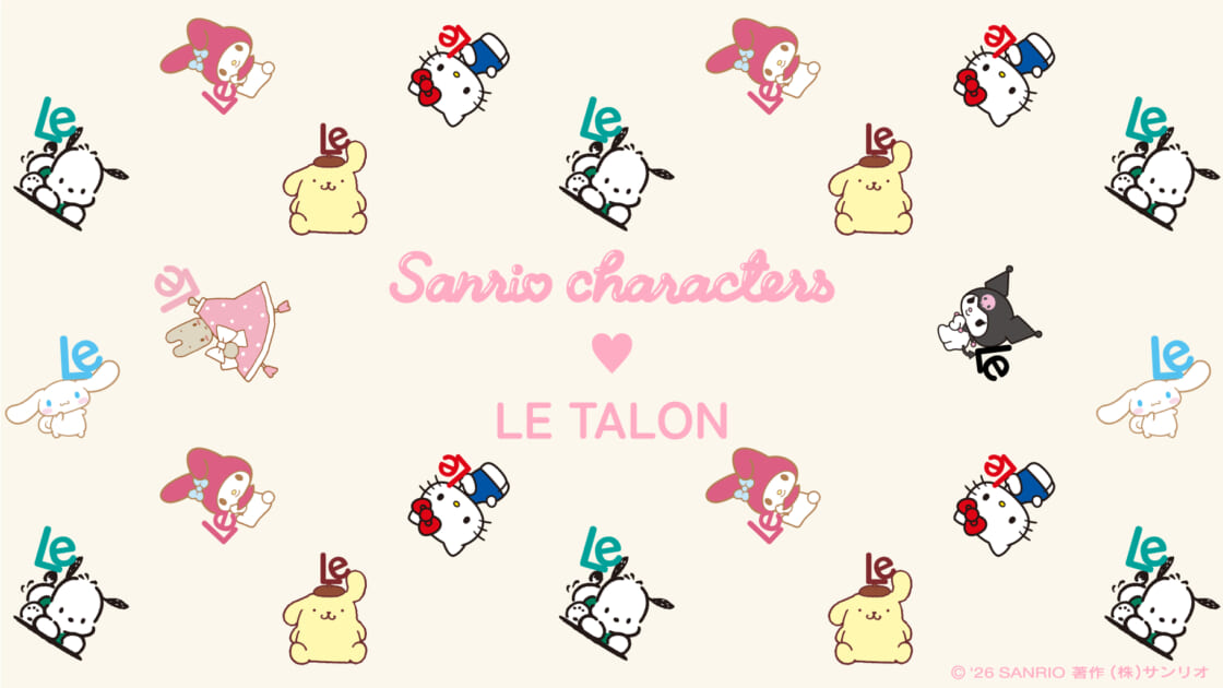 シューズブランド「LE TALON」とサンリオキャラクターズが初コラボ