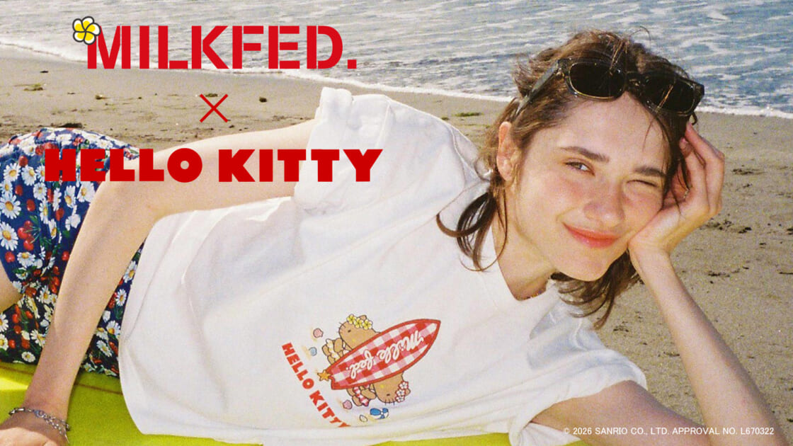更新】「MILKFED.」から日焼けキティ＆ミミィのコラボアイテムが登場