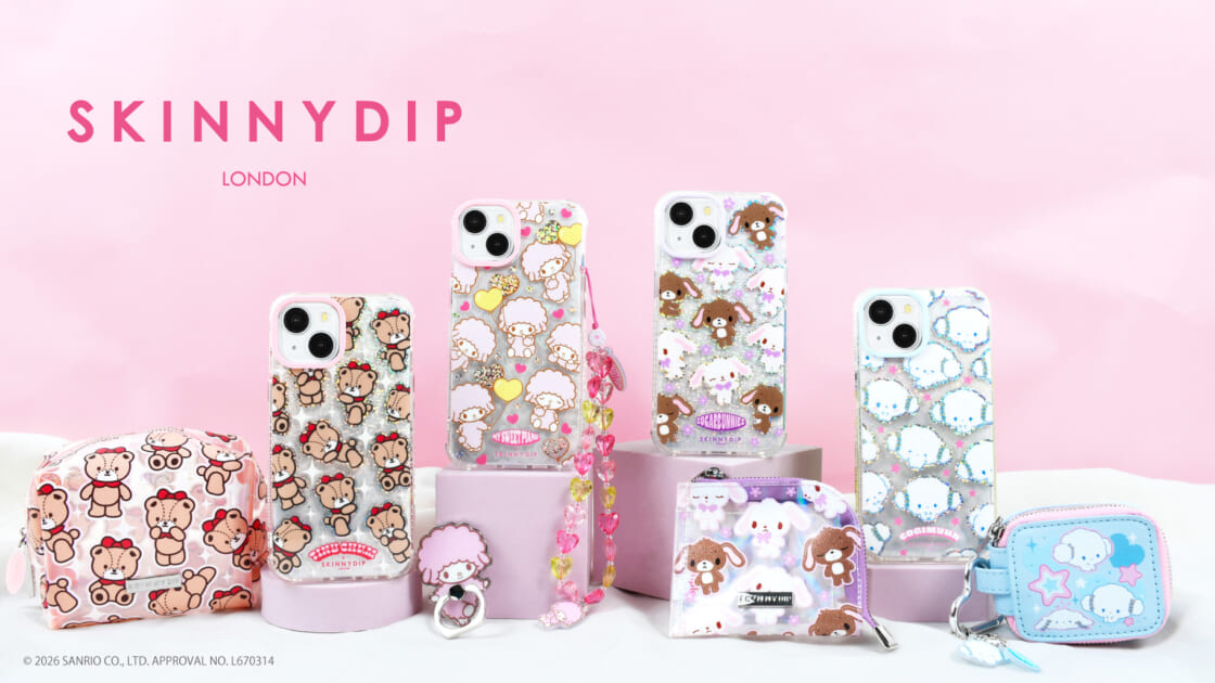 SKINNYDIP LONDON」とサンリオキャラクターズの新作コラボアイテムが