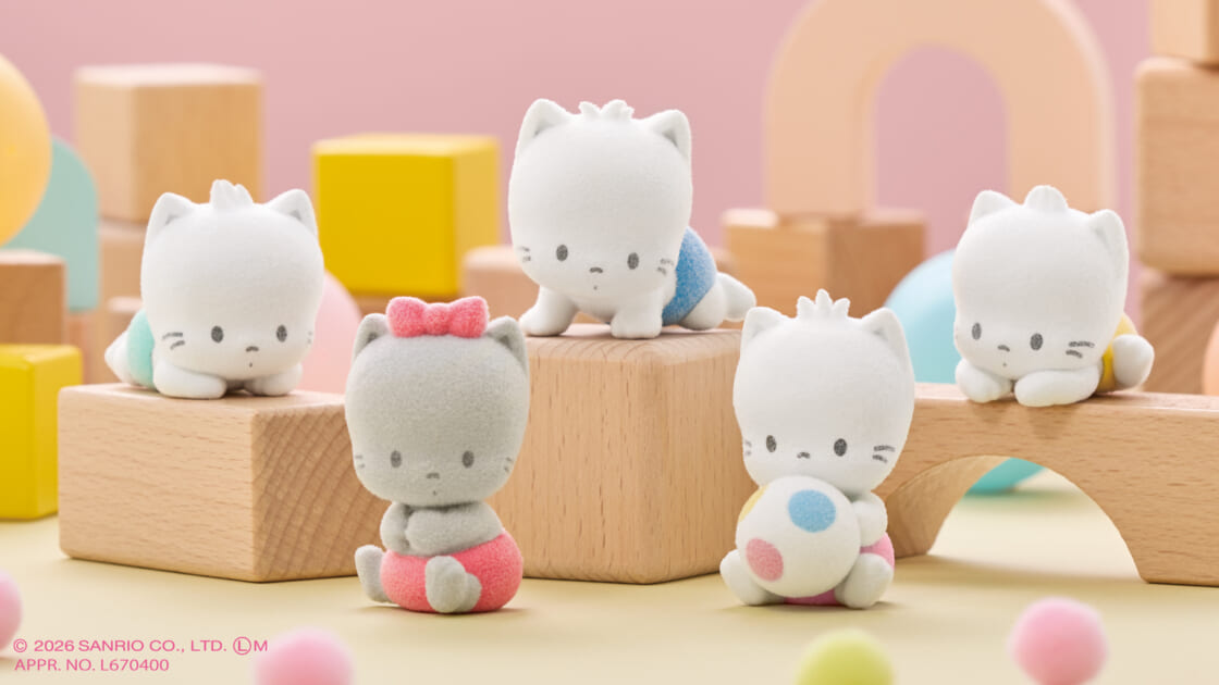 カプセルトイに「ニャニィニュニェニョン フロッキーフィギュア」が