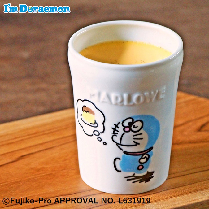 マーロウから 22年 ドラえもん陶器プリン が発売 サンリオ