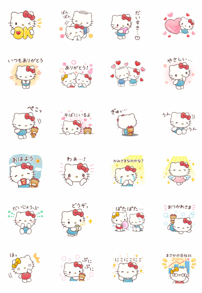 特典付き Lineスタンプ あまやかしたい ハローキティ が登場 サンリオ 特典付き Lineスタンプ あまやかしたい ハローキティ が登場 サンリオ